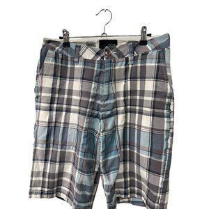 Hurley Buckle Plaid Chino Shorts Men’s Size 30 Waist
